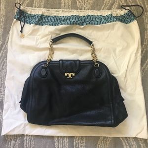 Black leather Tory Burch Handbag